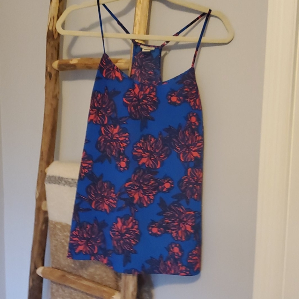 J. crew floral racerback tank top